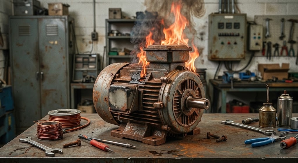 sử dụng motor cũ gây tổn hao điện năng nhiều